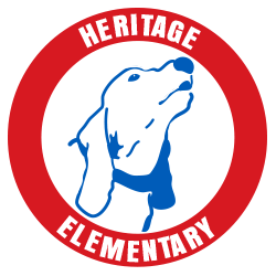 Heritage hound dog logo 