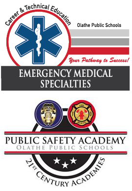 Emergency Medical Specialties and Public Safety Academy logos 