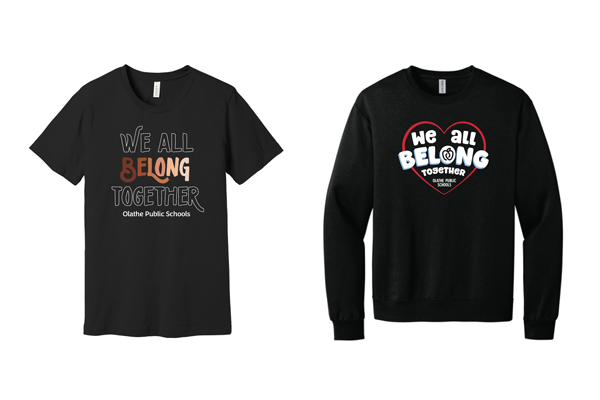 We All Belong Together shirt options
