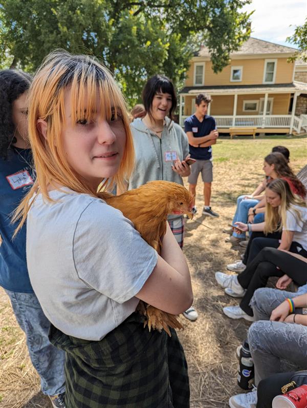 Kaitlyn makes a new friend