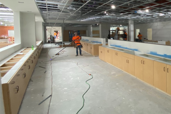 view of inside of Animal Science lab in the new Innovation Campus building